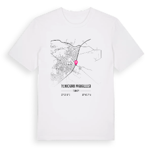 Yenicamii Mahallesi karta t-shirt – ekologisk bomull t-shirt från Pinshirt