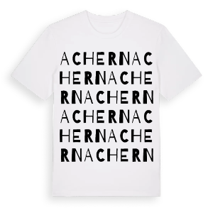 Achern ordlek t-shirt – ekologisk bomull t-shirt från Pinshirt