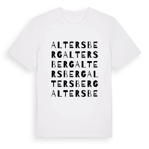 Altersberg ordlek t-shirt – ekologisk bomull t-shirt från Pinshirt