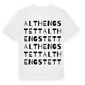 Althengstett ordlek t-shirt – ekologisk bomull t-shirt från Pinshirt