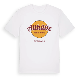 Althütte cirkel t-shirt – ekologisk bomull t-shirt från Pinshirt
