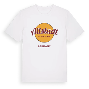 Altstadt cirkel t-shirt – ekologisk bomull t-shirt från Pinshirt