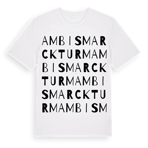 Am Bismarckturm ordlek t-shirt – ekologisk bomull t-shirt från Pinshirt