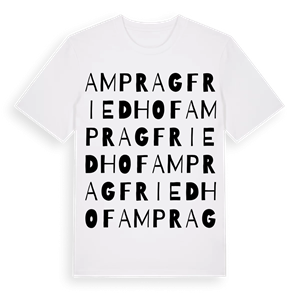 Am Pragfriedhof ordlek t-shirt – ekologisk bomull t-shirt från Pinshirt