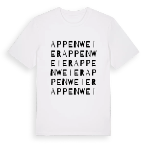 Appenweier ordlek t-shirt – ekologisk bomull t-shirt från Pinshirt