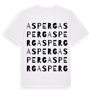 Asperg ordlek t-shirt – ekologisk bomull t-shirt från Pinshirt