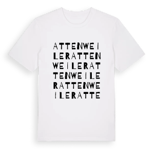 Attenweiler ordlek t-shirt – ekologisk bomull t-shirt från Pinshirt