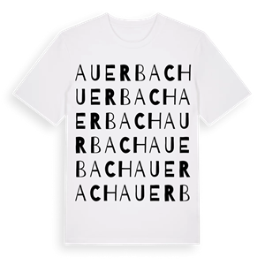 Auerbach ordlek t-shirt – ekologisk bomull t-shirt från Pinshirt