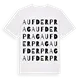 Auf der Prag ordlek t-shirt