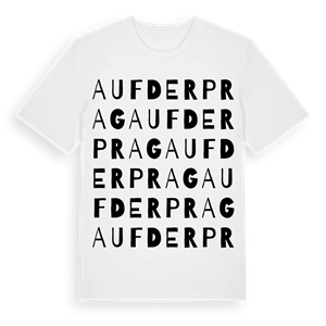Auf der Prag ordlek t-shirt – ekologisk bomull t-shirt från Pinshirt
