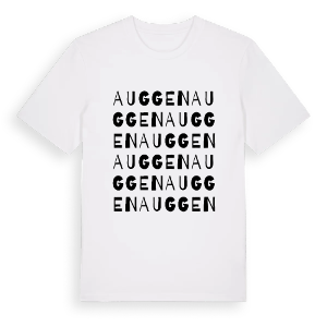 Auggen ordlek t-shirt – ekologisk bomull t-shirt från Pinshirt