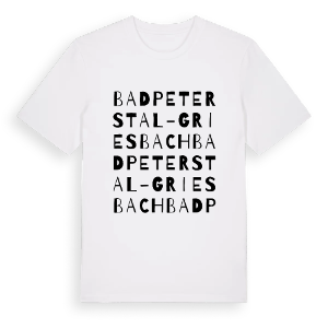 Bad Peterstal-Griesbach ordlek t-shirt – ekologisk bomull t-shirt från Pinshirt