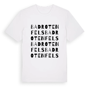 Bad Rotenfels ordlek t-shirt – ekologisk bomull t-shirt från Pinshirt