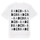 Baden-Baden ordlek t-shirt