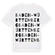 Baden-Württemberg ordlek t-shirt