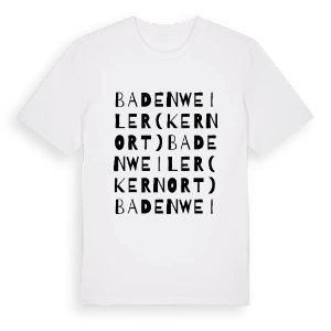 Badenweiler (Kernort) ordlek t-shirt – ekologisk bomull t-shirt från Pinshirt