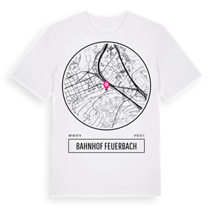 Bahnhof Feuerbach t-shirt – ekologisk bomull t-shirt från Pinshirt
