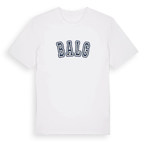 Balg college t-shirt – ekologisk bomull t-shirt från Pinshirt