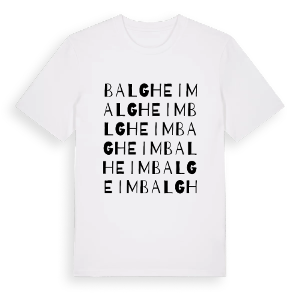 Balgheim ordlek t-shirt – ekologisk bomull t-shirt från Pinshirt