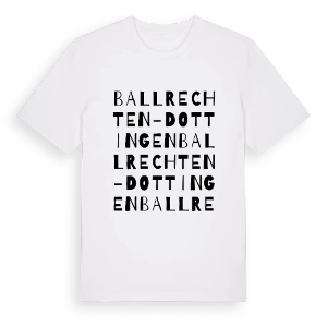 Ballrechten-Dottingen ordlek t-shirt – ekologisk bomull t-shirt från Pinshirt