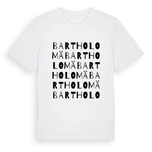 Bartholomä ordlek t-shirt – ekologisk bomull t-shirt från Pinshirt