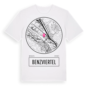 Benzviertel t-shirt – ekologisk bomull t-shirt från Pinshirt