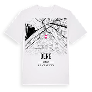 Berg karta t-shirt – ekologisk bomull t-shirt från Pinshirt