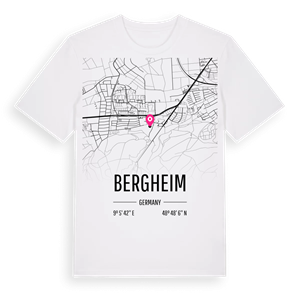 Bergheim karta t-shirt – ekologisk bomull t-shirt från Pinshirt