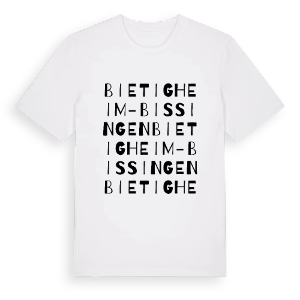 Bietigheim-Bissingen ordlek t-shirt – ekologisk bomull t-shirt från Pinshirt