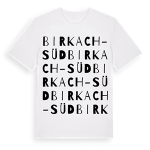 Birkach-Süd ordlek t-shirt – ekologisk bomull t-shirt från Pinshirt