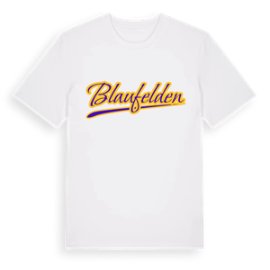 Blaufelden baseball t-shirt – ekologisk bomull t-shirt från Pinshirt