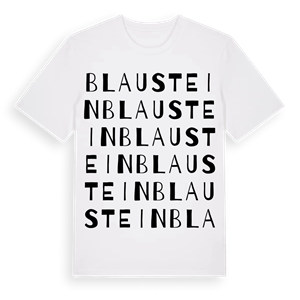 Blaustein ordlek t-shirt – ekologisk bomull t-shirt från Pinshirt