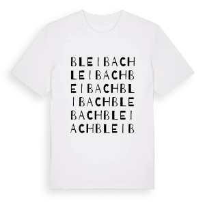 Bleibach ordlek t-shirt – ekologisk bomull t-shirt från Pinshirt