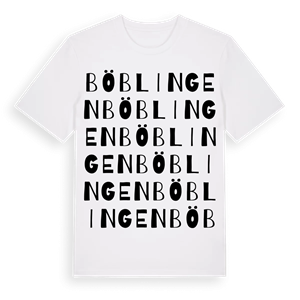 Böblingen ordlek t-shirt – ekologisk bomull t-shirt från Pinshirt