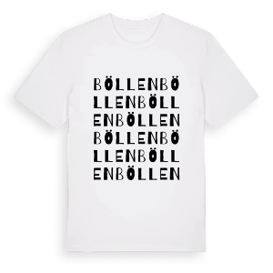 Böllen ordlek t-shirt – ekologisk bomull t-shirt från Pinshirt