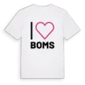 Jag älskar Boms t-shirt stort tryck