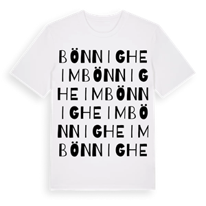 Bönnigheim ordlek t-shirt – ekologisk bomull t-shirt från Pinshirt