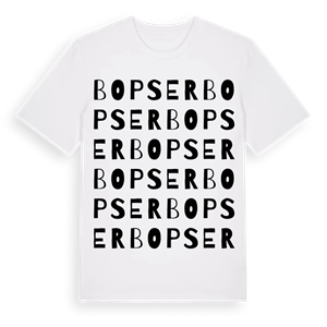 Bopser ordlek t-shirt – ekologisk bomull t-shirt från Pinshirt