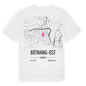 Botnang-Ost karta t-shirt – ekologisk bomull t-shirt från Pinshirt
