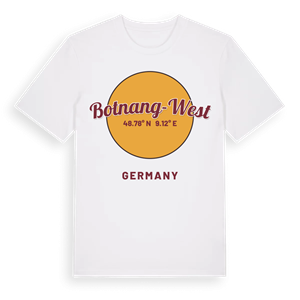 Botnang-West cirkel t-shirt – ekologisk bomull t-shirt från Pinshirt