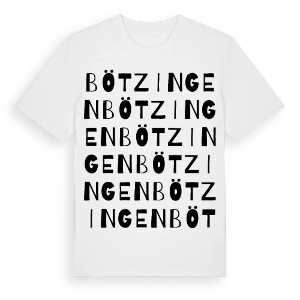 Bötzingen ordlek t-shirt – ekologisk bomull t-shirt från Pinshirt