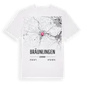 Bräunlingen karta t-shirt