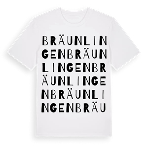 Bräunlingen ordlek t-shirt – ekologisk bomull t-shirt från Pinshirt