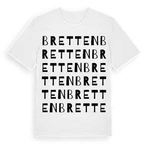 Bretten ordlek t-shirt – ekologisk bomull t-shirt från Pinshirt