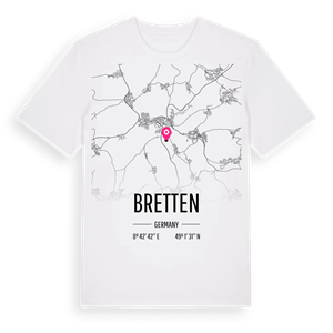 Bretten karta t-shirt – ekologisk bomull t-shirt från Pinshirt