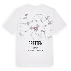 Bretten karta t-shirt – ekologisk bomull t-shirt från Pinshirt