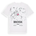 Bruchsal karta t-shirt