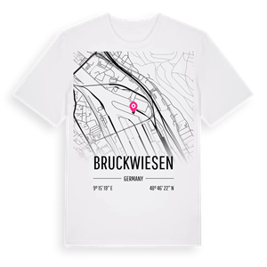 Bruckwiesen karta t-shirt – ekologisk bomull t-shirt från Pinshirt