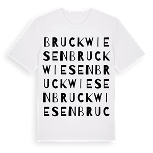 Bruckwiesen ordlek t-shirt – ekologisk bomull t-shirt från Pinshirt