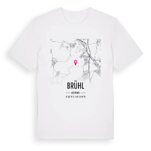 Brühl karta t-shirt – ekologisk bomull t-shirt från Pinshirt